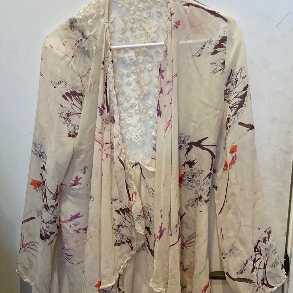 Floral Print Women's Kimono Robe